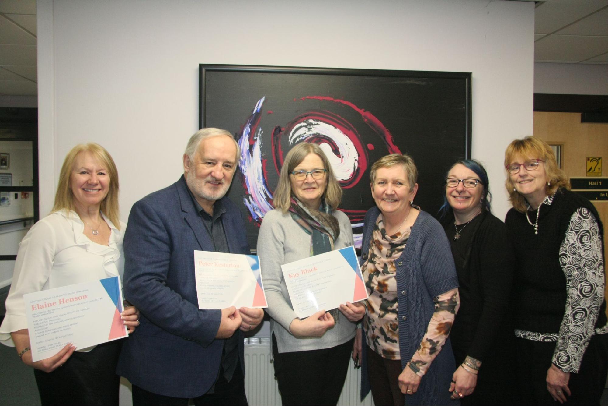Newly qualified lipreading teachers of class 2023/24